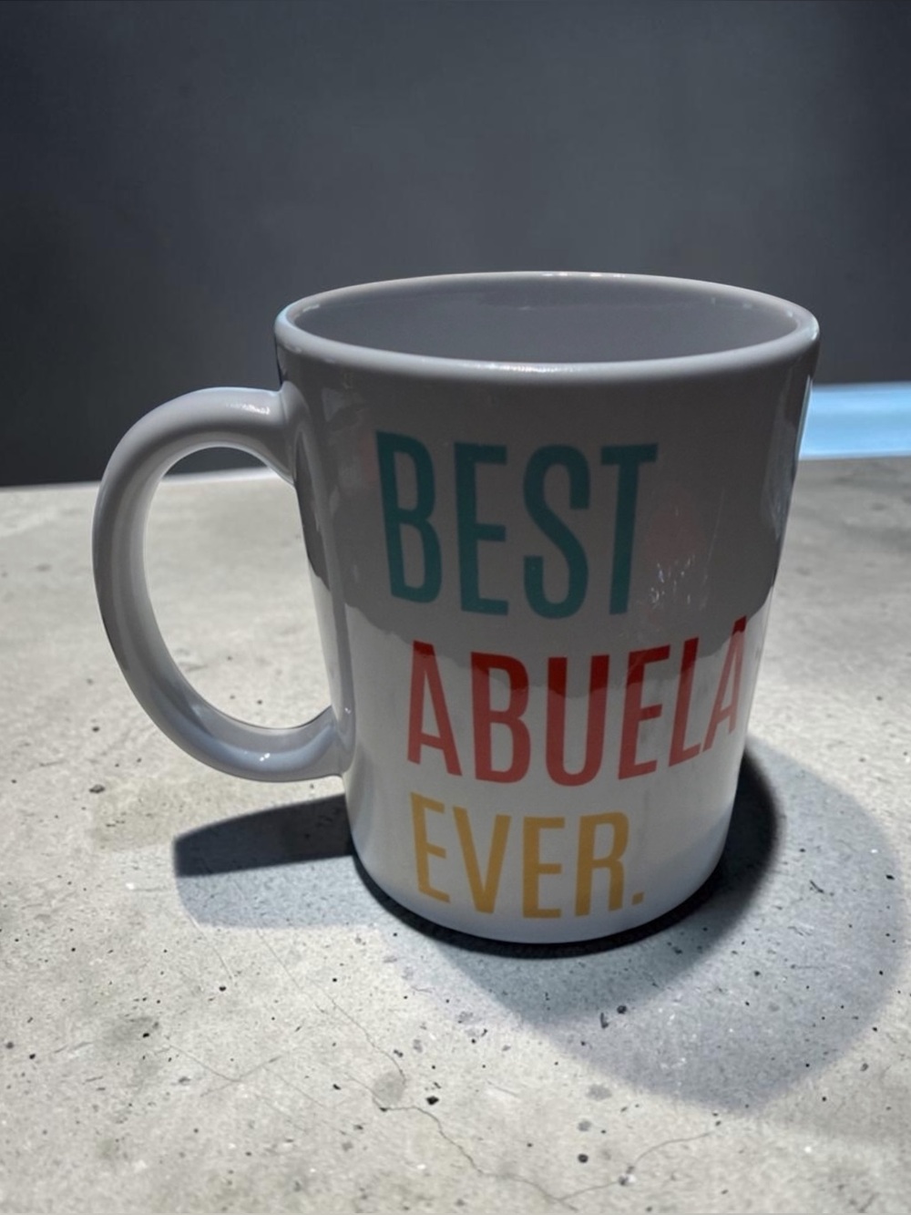NEW- Best Abuela Ever White Ceramic Coffee Mug